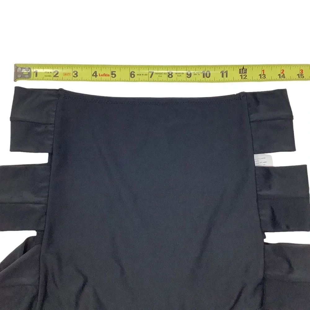 COCOSHIP Black Cutout One-Piece Brief